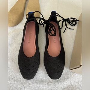 Rothy’s Square Wraps Black Shimmer Size 7